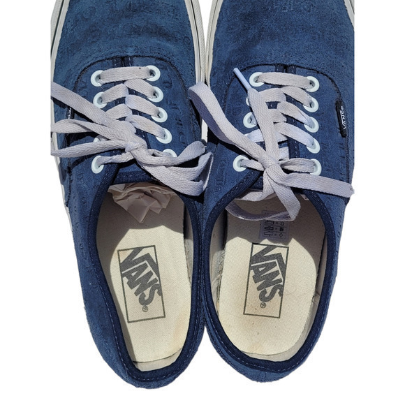 HP Vans Deboss OTW Drs Blue Suede Skate Low Sneaker Skate Shoe Men's Size 9 - Picture 13 of 13